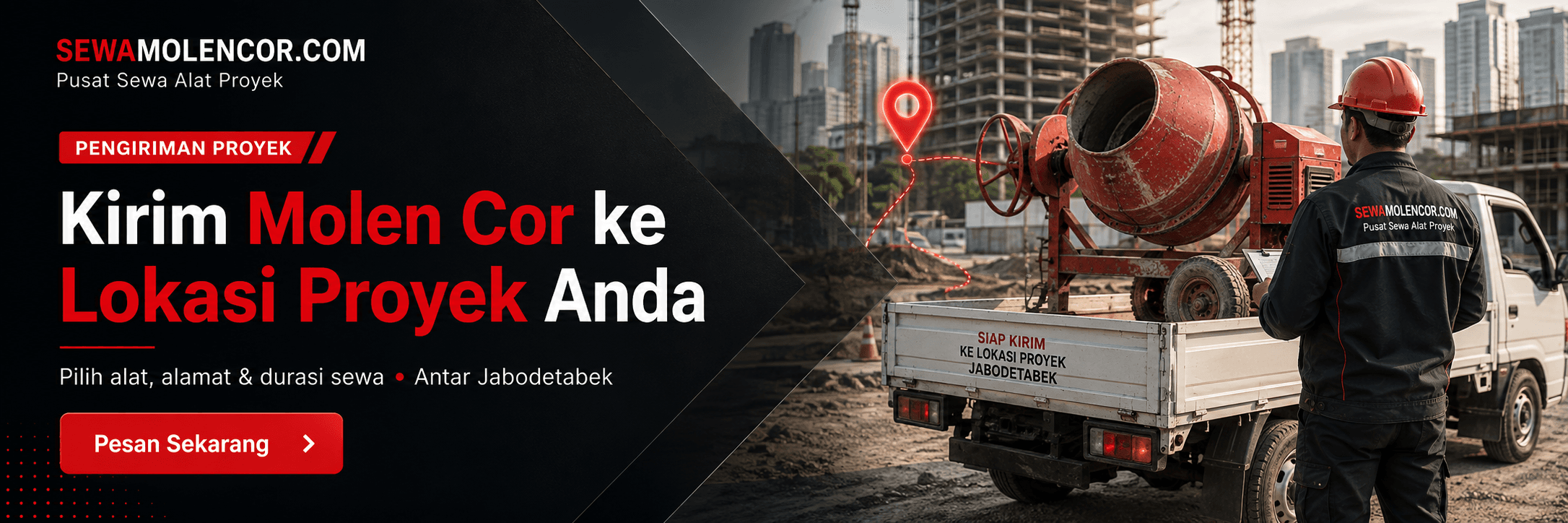 Pilihan Molen Cor dan alat proyek untuk kebutuhan lapangan